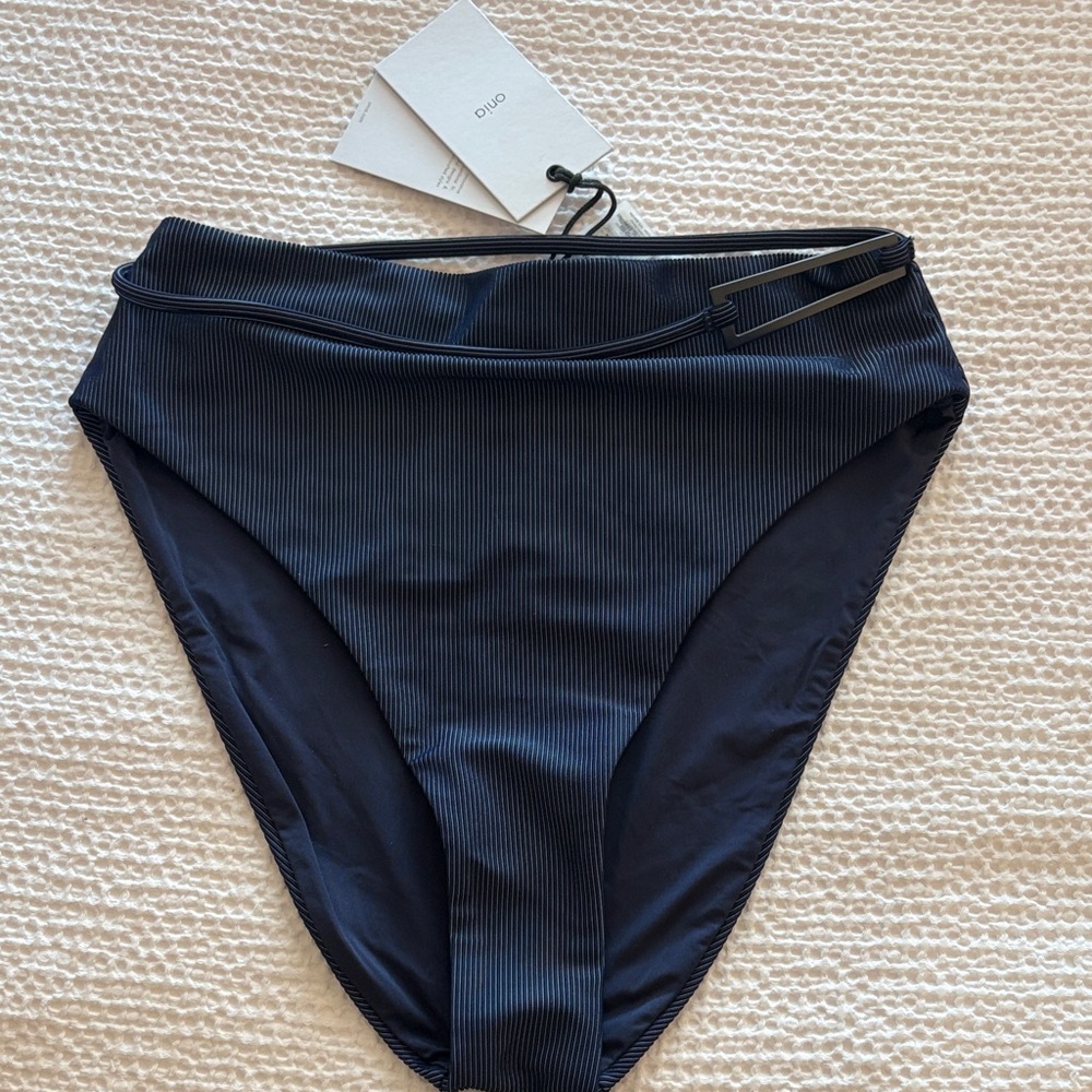 Black High-Waisted Bikini Bottom